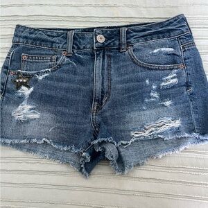 American Eagle shorts with patches. size 6! asking $25 great condition